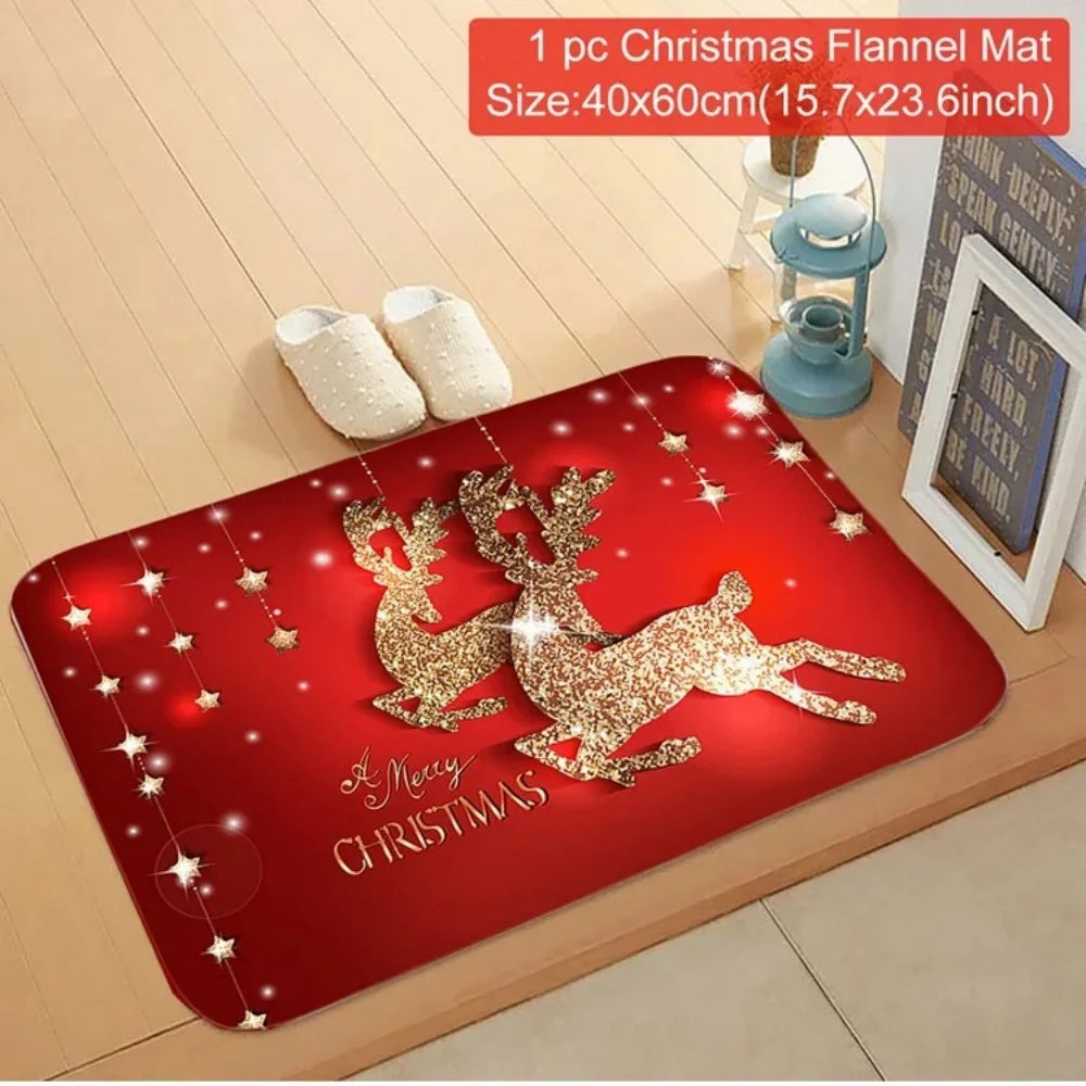 Christmas Door Mat-Santa Claus Outdoor Carpet