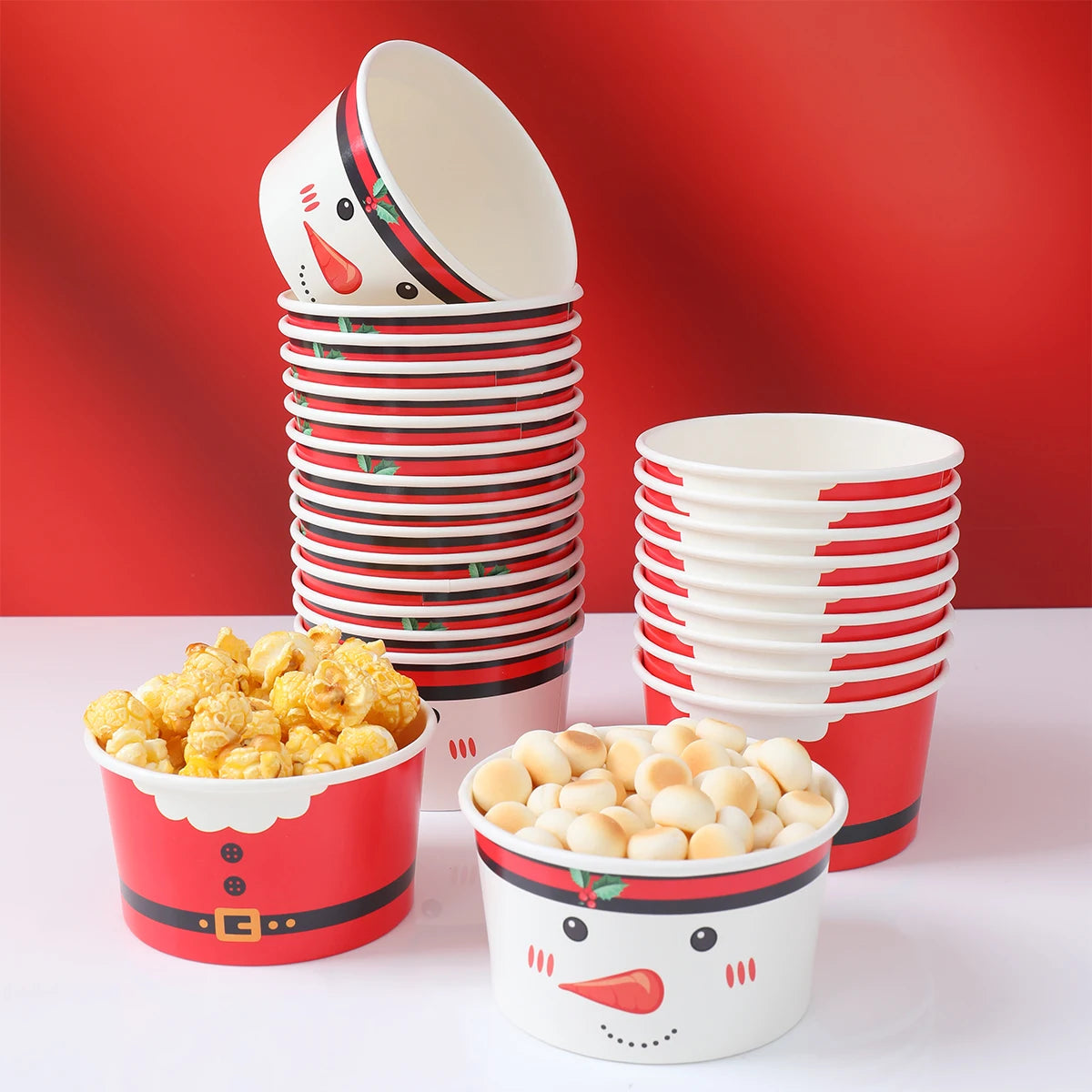 Christmas Santa Claus Disposable paper Bowls