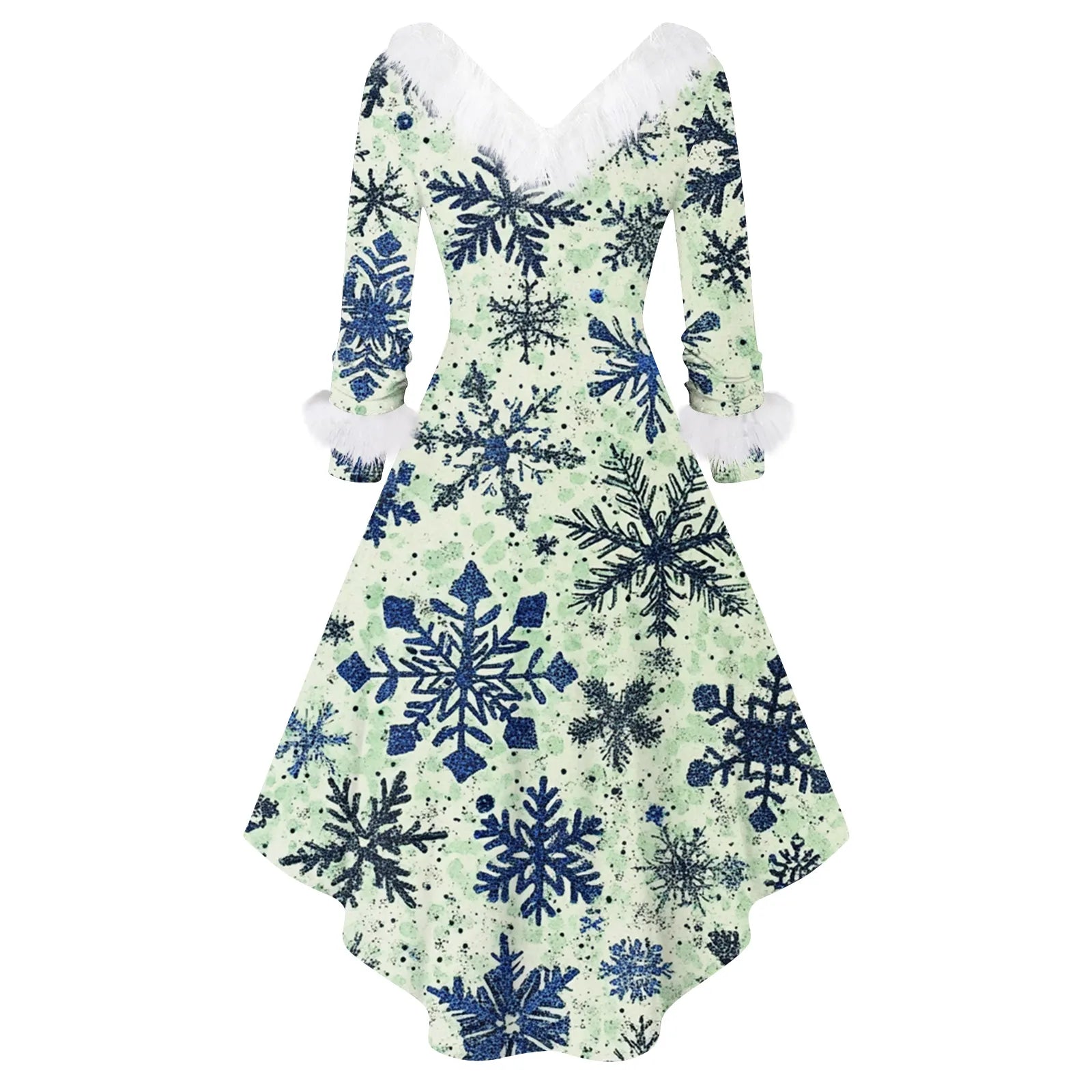 Ladies Christmas Printed Dress