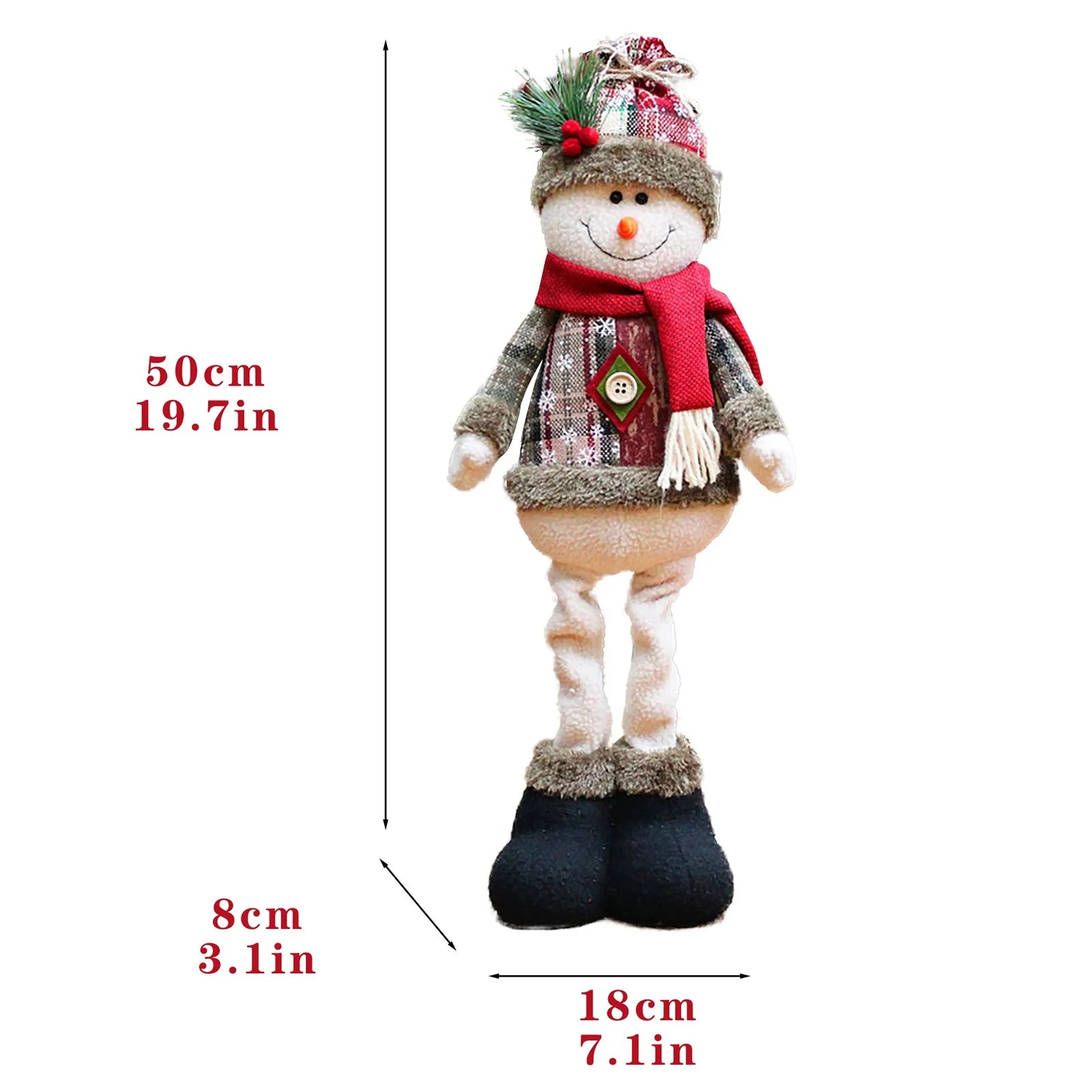 Christmas Santa Snowman-Reindeer Christmas Decoration table Mantel Decoration Plush Dolls