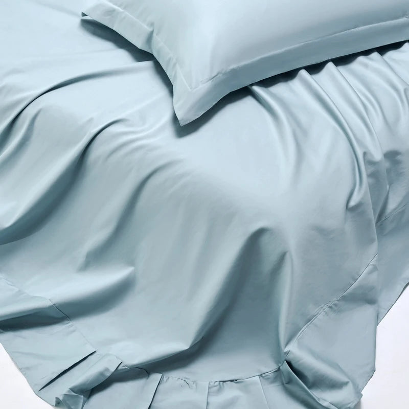 High End Egyptian Cotton Bed Sheet Set 1000TC Fitted Sheet Flat Top Sheets Pillowcase Luxury Bedding Set Double King Queen Size