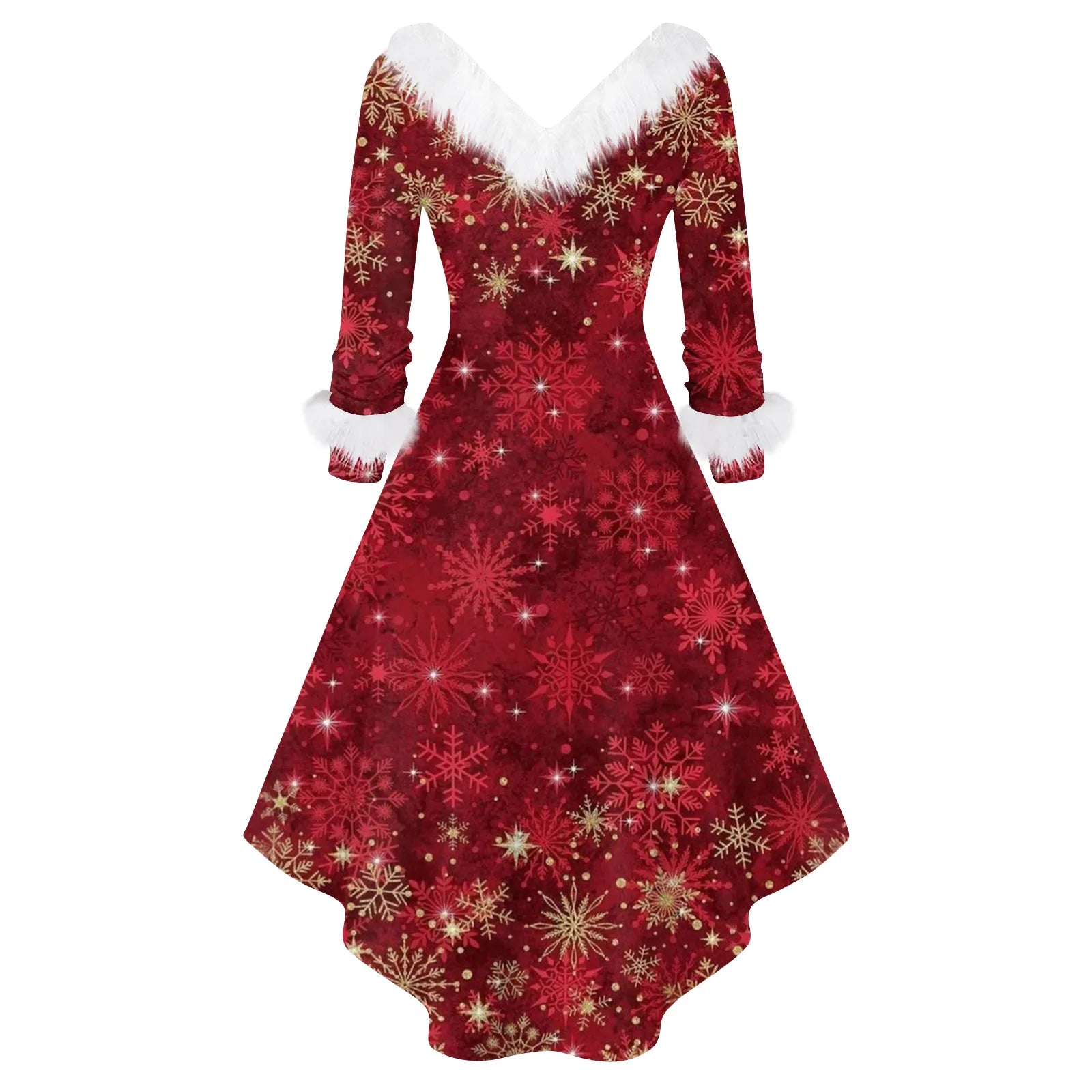 Ladies Christmas Printed Dress