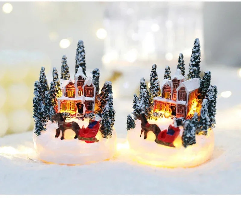 Christmas Decorations LED village set Night Lights Luminous