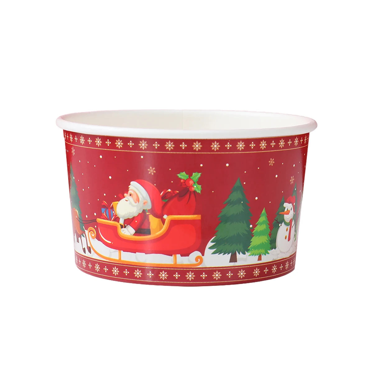 Christmas Santa Claus Disposable paper Bowls