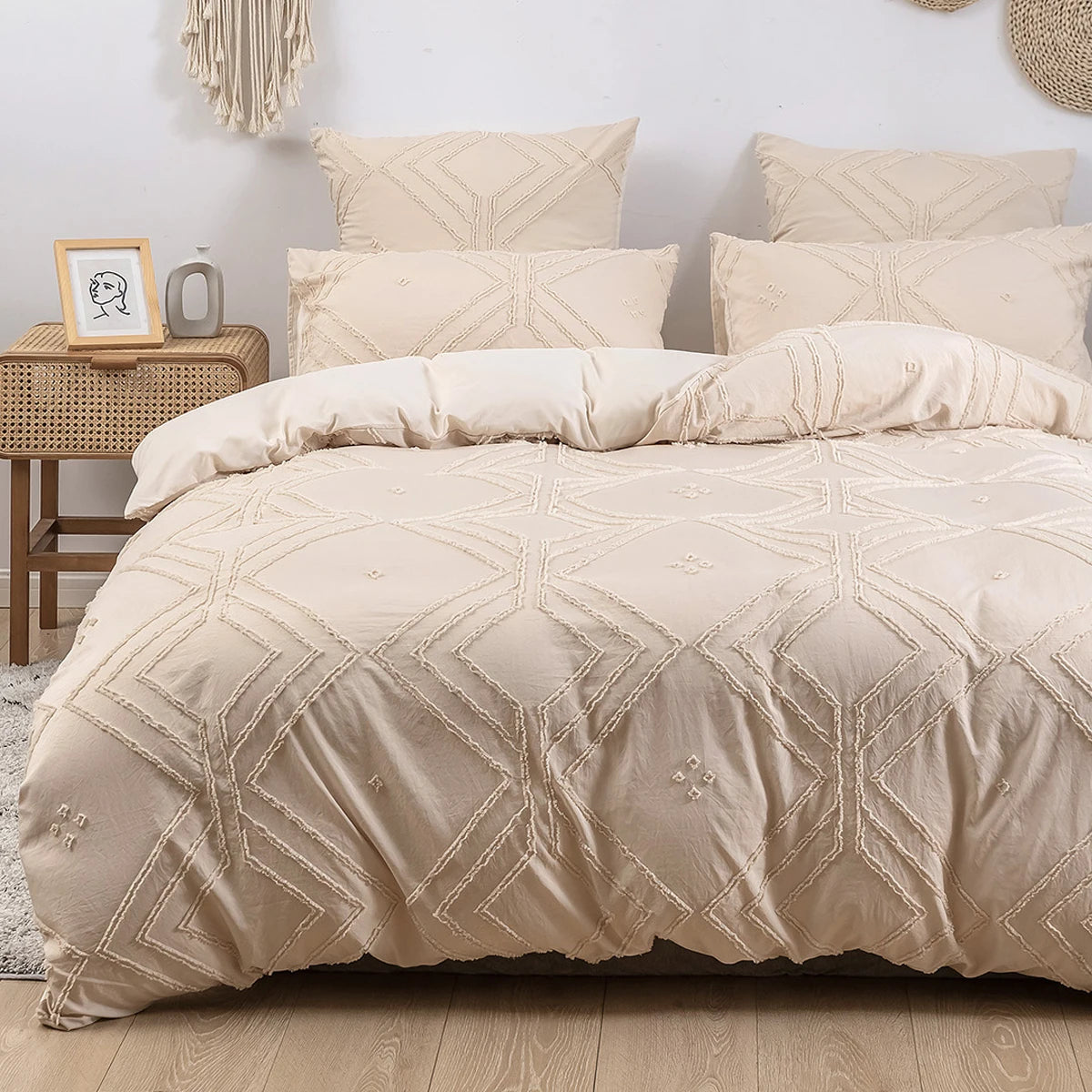 Tufted Duvet Cover – 3-Piece Bedding Set