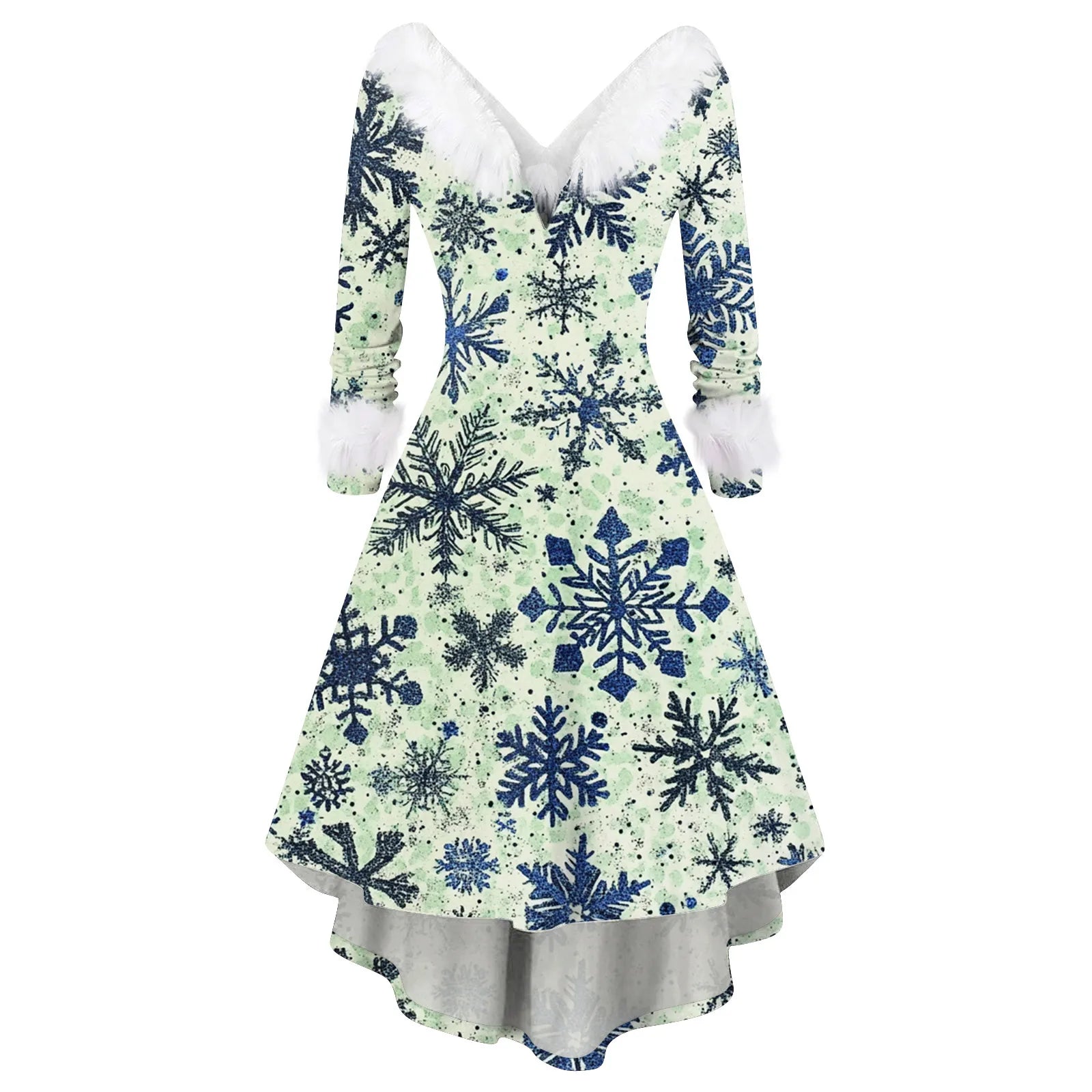 Ladies Christmas Printed Dress