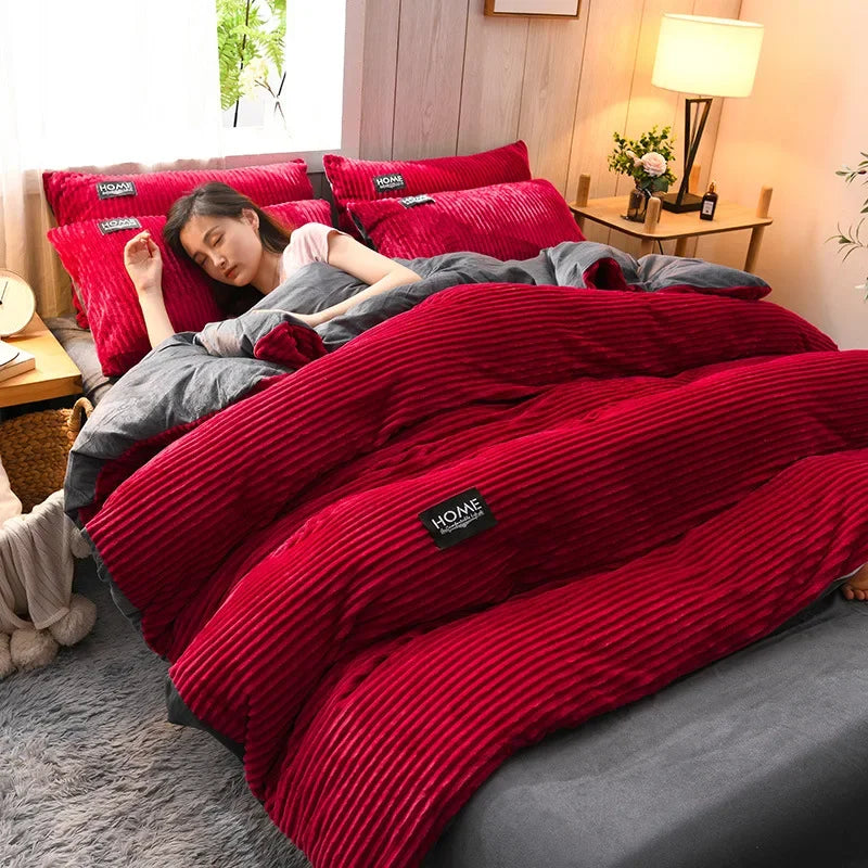 Thick Velvet Duvet Cover