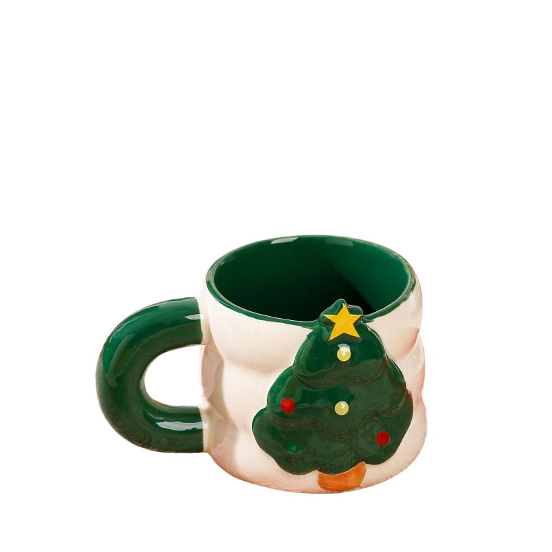 1pc Creative Ceramic Christmas Mugs