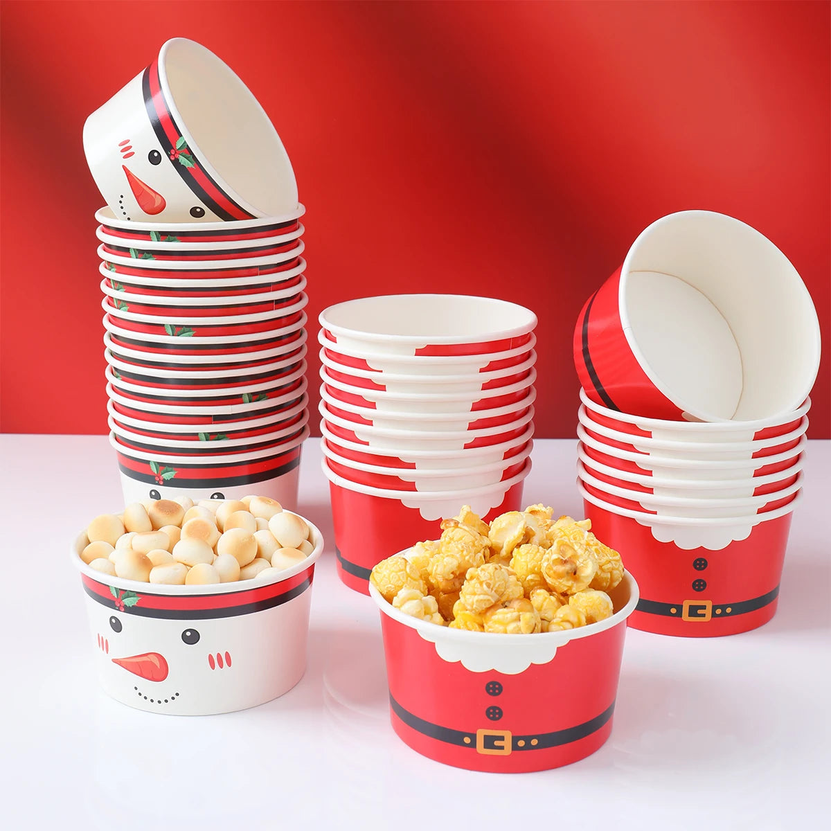 Christmas Santa Claus Disposable paper Bowls
