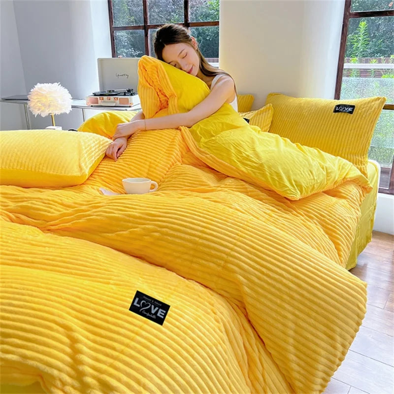 Thick Velvet Duvet Cover