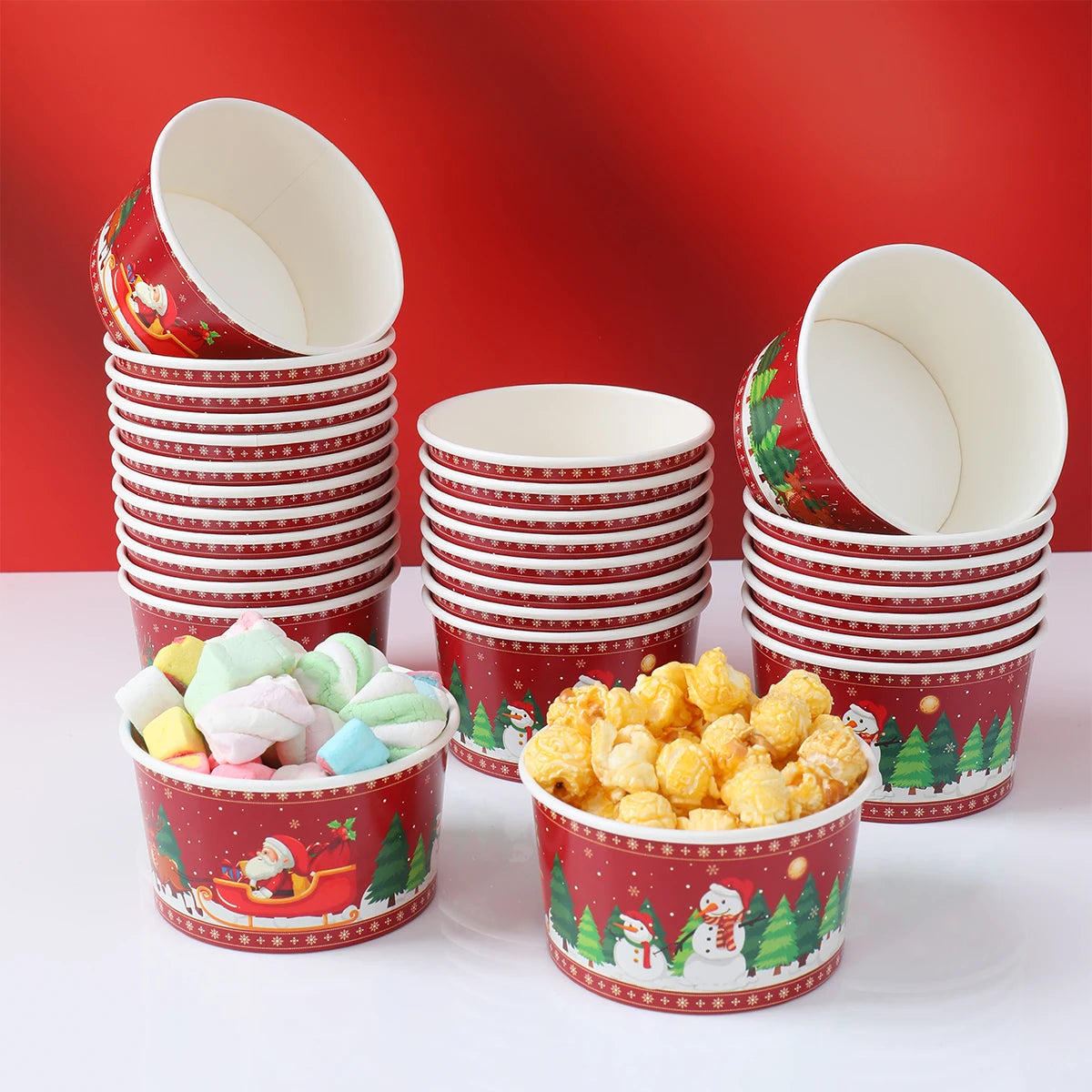 Christmas Santa Claus Disposable paper Bowls