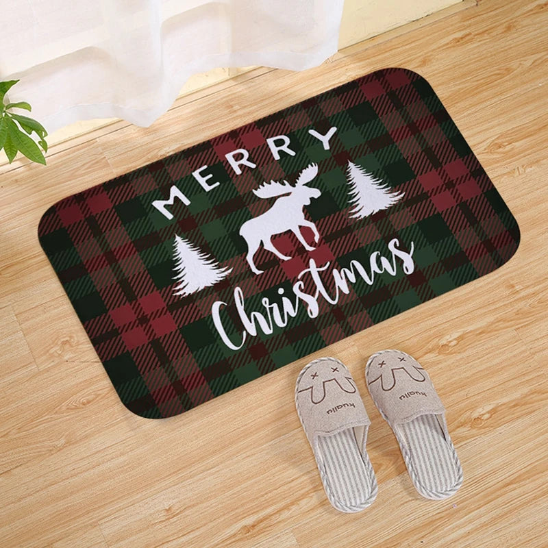 Christmas Door Mat-Santa Claus Outdoor Carpet