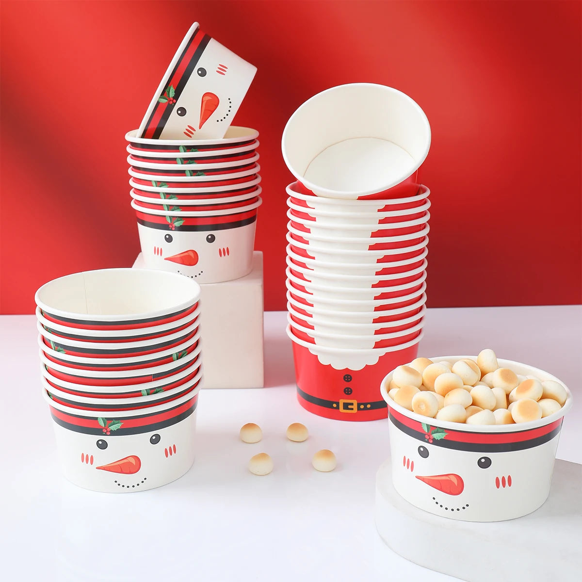 Christmas Santa Claus Disposable paper Bowls