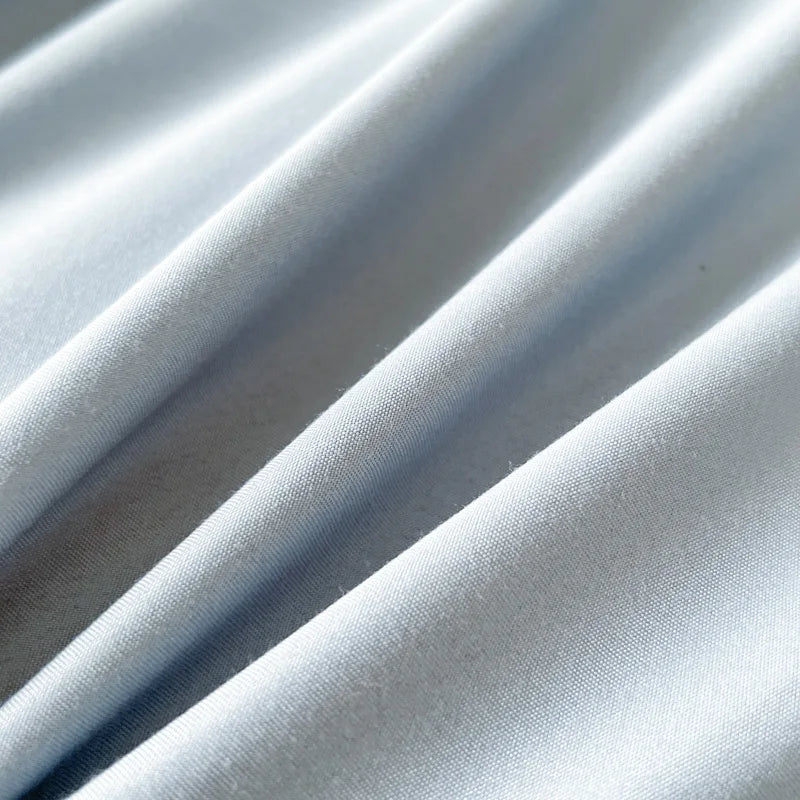 2-side Solid Color Brush Fabric Bed Set- 4 Pieces