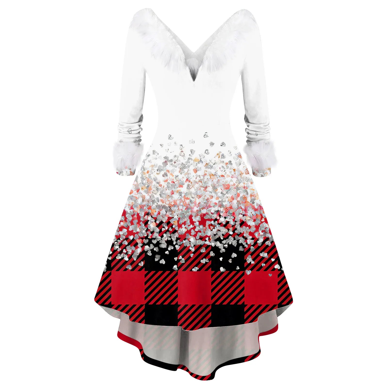 Ladies Christmas Printed Dress