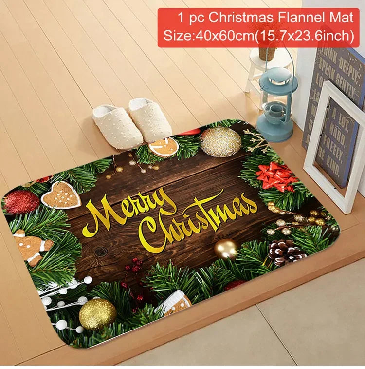 Christmas Door Mat-Santa Claus Outdoor Carpet