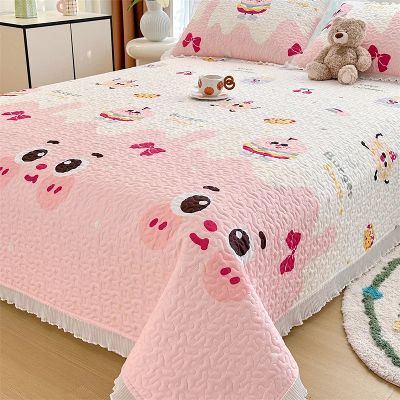 Thick Floral Bedspread (No Pillowcases)