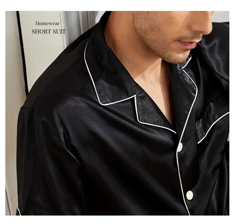 Men Satin Pajama Set